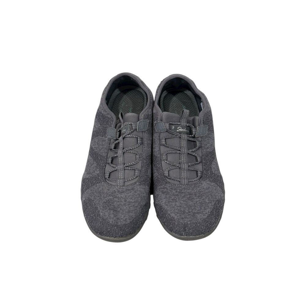 Skechers Shoes Womens 8 Breathe‎ Easy Opportuknity Sneakers 23855 Gray - Picture 2 of 7
